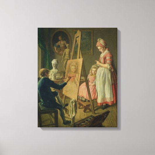 ヤング・アーティスト, c.1760 キャンバスプリント (正面)