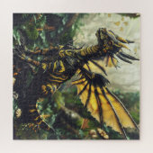 ヤング・イエロー・ブラック・ドラゴン ジグソーパズル (横)