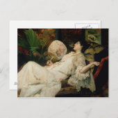 ヤング・ウーマン喫煙, 1894 ポストカード (正面/裏面)