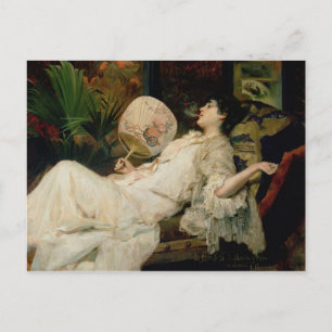 ヤング・ウーマン喫煙, 1894 ポストカード