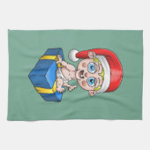 ヤング・サンタのメリークリスマス キッチンタオル (横)