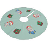 ヤング・サンタ ブラッシュドポリエステルツリースカート (アングル)