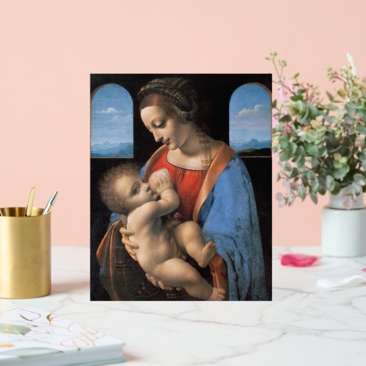 ヤング・フィアンセ(1495)絵を描の著者：レオナルド・ヴィンチ アクリルサイン (ウェディング)