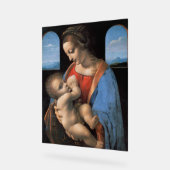 ヤング・フィアンセ(1495)絵を描の著者：レオナルド・ヴィンチ アクリルサイン (傾斜)