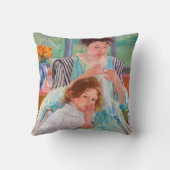 ヤング・マザー・裁縫・メアリーカッサット クッション (裏面)