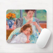 ヤング・マザー・裁縫・メアリーカッサット マウスパッド (マウス)