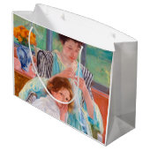 ヤング・マザー・裁縫・メアリーカッサット ラージペーパーバッグ (裏面アングル)