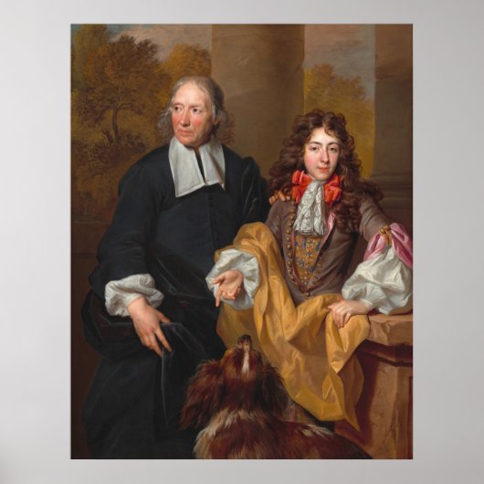 ヤング・マン・チューター – Nicolas de Largillierreファインアート ポスター (正面)