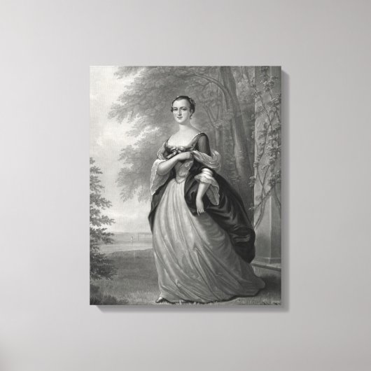 ヤング・マーサ・ワシントン1863 キャンバスプリント (正面)