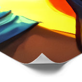 ヤング・レディ・ファイターポートレート | AI Art ポスター (角)