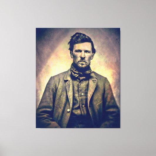 ヤング・ワイアット・アープ。1870 キャンバスプリント (正面)