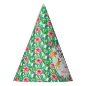 ヤング・ワイルドと3つの恐竜の女の子3誕生日 パーティーハット (左)