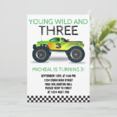 ヤング・ワイルドと3モンスタートラック第3誕生日 招待状 (スタンド正面)