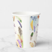 ヤング・ワイルドと…水彩保羽毛 紙コップ (右)