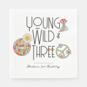 ヤング、ワイルド、および3 | キッド誕生日ナプキンス | スナック スタンダードランチョンナプキン (正面)