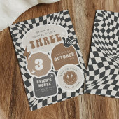 ヤング、ワイルド、および3 | ボーイズ3rdレトロ誕生日 招待状