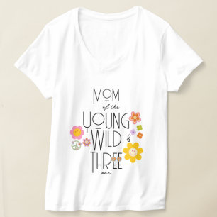 ヤング、ワイルド、および3 女の子のB-Day Tシャツ スマイル