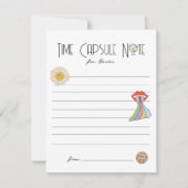 ヤング、ワイルド、および3 |時間カプセルのメモ | Boho ノートカード (正面)