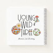 ヤング、ワイルド、および3 |誕生日ゲストブック | Boho ノートブック (裏面)