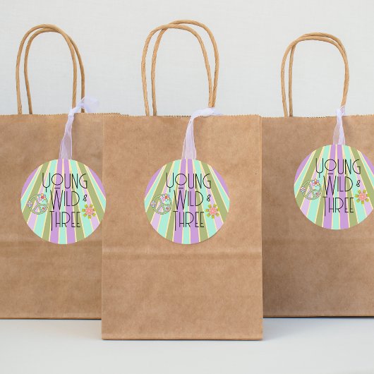 ヤング、ワイルド、および3 | B-Dayお気に入りステッカー |ツール ラウンドシール