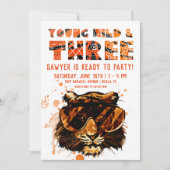 ヤング、ワイルド、および3 | Punk Tiger 招待状 (正面)