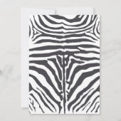 ヤング ワイルド アンド サード ガールズ ズー 3歳の誕生日パーティー 招待状 (裏面)