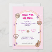 ヤング・ワイルド・アンド・スリーの誕生日招待状 招待状 (正面)