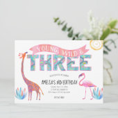 ヤング・ワイルド・アンド・スリーズ誕生日招待状 招待状 (スタンド正面)