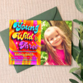 ヤング ワイルド アンド スリー ウィズ ピクチャー 招待状