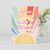 ヤング ワイルド アンド スリー サンシャイン 3rd レインボー バースデー 招待状 (スタンド正面)