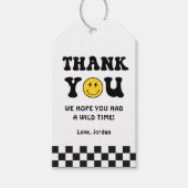 ヤング ワイルド アンド スリー 男の子 3歳 誕生日 ギフト タグ (正面)