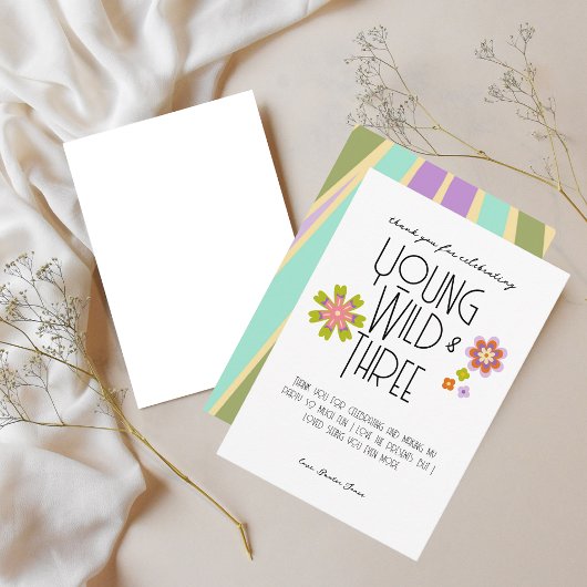 ヤング・ワイルド・アンド・スリー | Bデーサンキューカード | クールズ サンキューカード