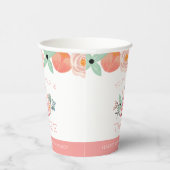 ヤング・ワイルド・スリーファーストパーソナライズされた誕生日 紙コップ (右)