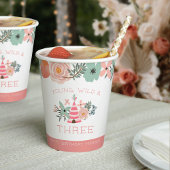 ヤング・ワイルド・スリーファーストパーソナライズされた誕生日 紙コップ