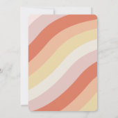 ヤング ワイルド & スリー レトロ 3歳の誕生日 招待状 (裏面)