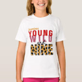 ヤング・ワイルド・ナイン・ヒョウ柄の誕生日 Tシャツ (正面)
