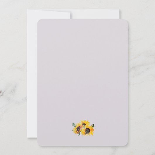 ヤングatハートひまわりFabuous 50 招待状 (裏面)