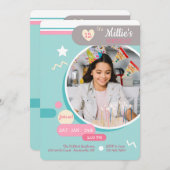 ヤングatハート1フォト誕生日招待状 招待状 (正面/裏面)