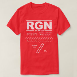ヤンゴン国際的空港RGN Tシャツ