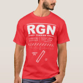 ヤンゴン国際的空港RGN Tシャツ (正面)