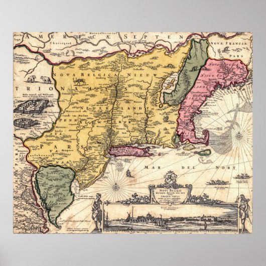 ヤンソン/ヴィシュエの地図 ポスター (正面)