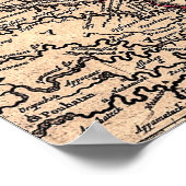 ヤンソン/ヴィシュエの地図 ポスター (角)