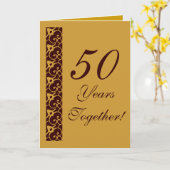 ヤンツによる50周年記念カード カード (黄色い花)