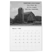 ヤンツの壁掛けカレンダーで生きる言葉 カレンダー (2月 2026)