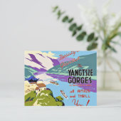 ヤンツェゴージェス中国 ポストカード (スタンド正面)