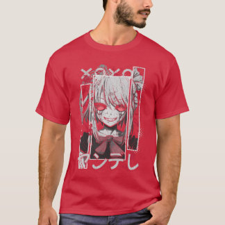 ヤンデレ アニメ メンヘラ ガール かわいい 日本のホラー Tシャツ