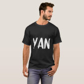ヤンパラナ文字中国の誕生日またはスポーツ中国 Tシャツ (正面フル)