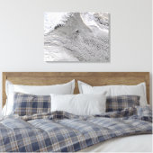 ヤンマイエン島の雲の渦 キャンバスプリント (インサイチュ (寝室))