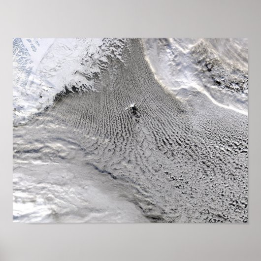 ヤンマイエン島の雲の渦 ポスター (正面)