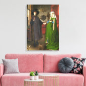 ヤンヴァンエイクアーノルフィンポートレート キャンバスプリント (インサイチュ (リビング))